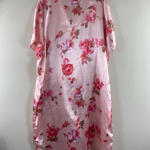 Vintage Floral Satin Kimono Robe Pajama One‎ Size - Picture 5 of 11